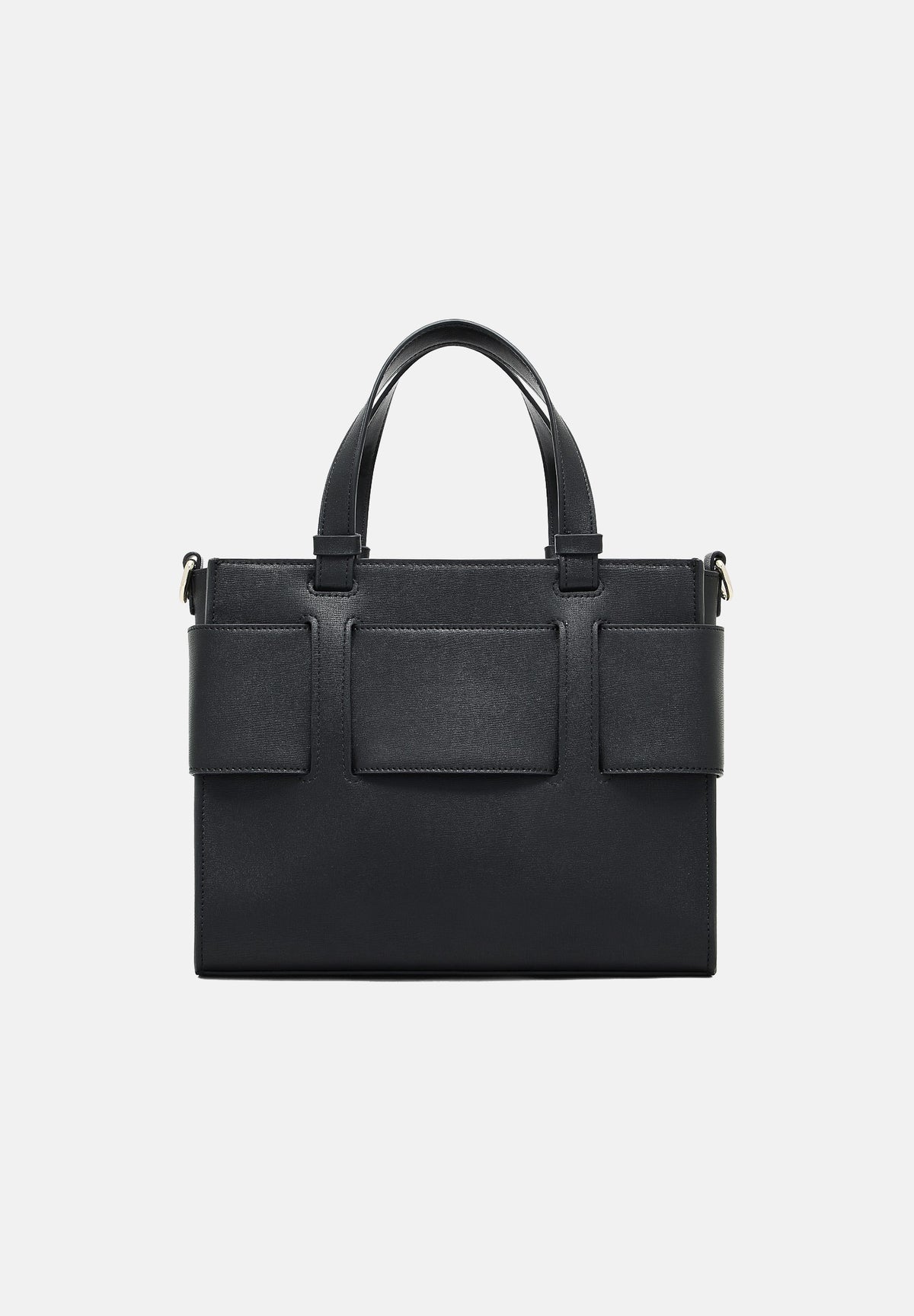ARMANI EXCHANGE Shopper nero-limousine per donna con manici corti e maxi logo applicato. 9426900A874 00020 ARMANI EXCHANGE 