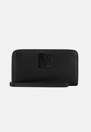 ARMANI EXCHANGE Portafogli nero da donna con placca logo 9484860A874 00020 ARMANI EXCHANGE 