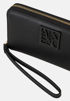 ARMANI EXCHANGE Portafogli nero da donna con placca logo 9484860A874 00020 ARMANI EXCHANGE 