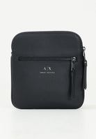 ARMANI EXCHANGE Borsello nero da uomo in ecopelle con logo frontale 952391CC830 00020 ARMANI EXCHANGE 