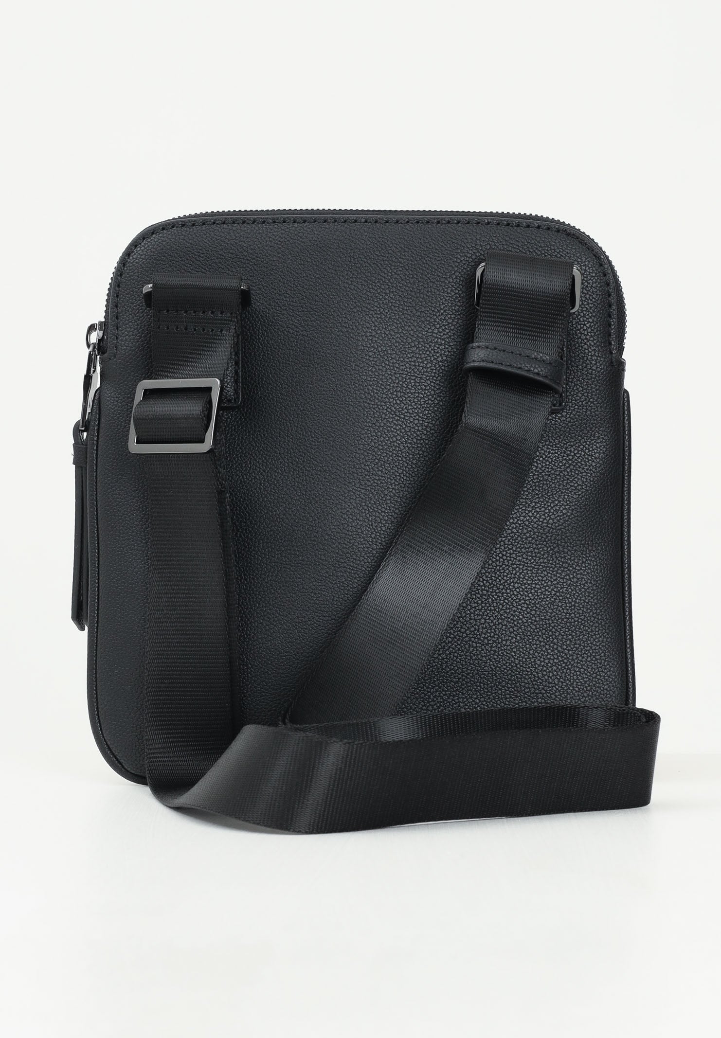 ARMANI EXCHANGE Borsello nero da uomo in ecopelle con logo frontale 952391CC830 00020 ARMANI EXCHANGE 