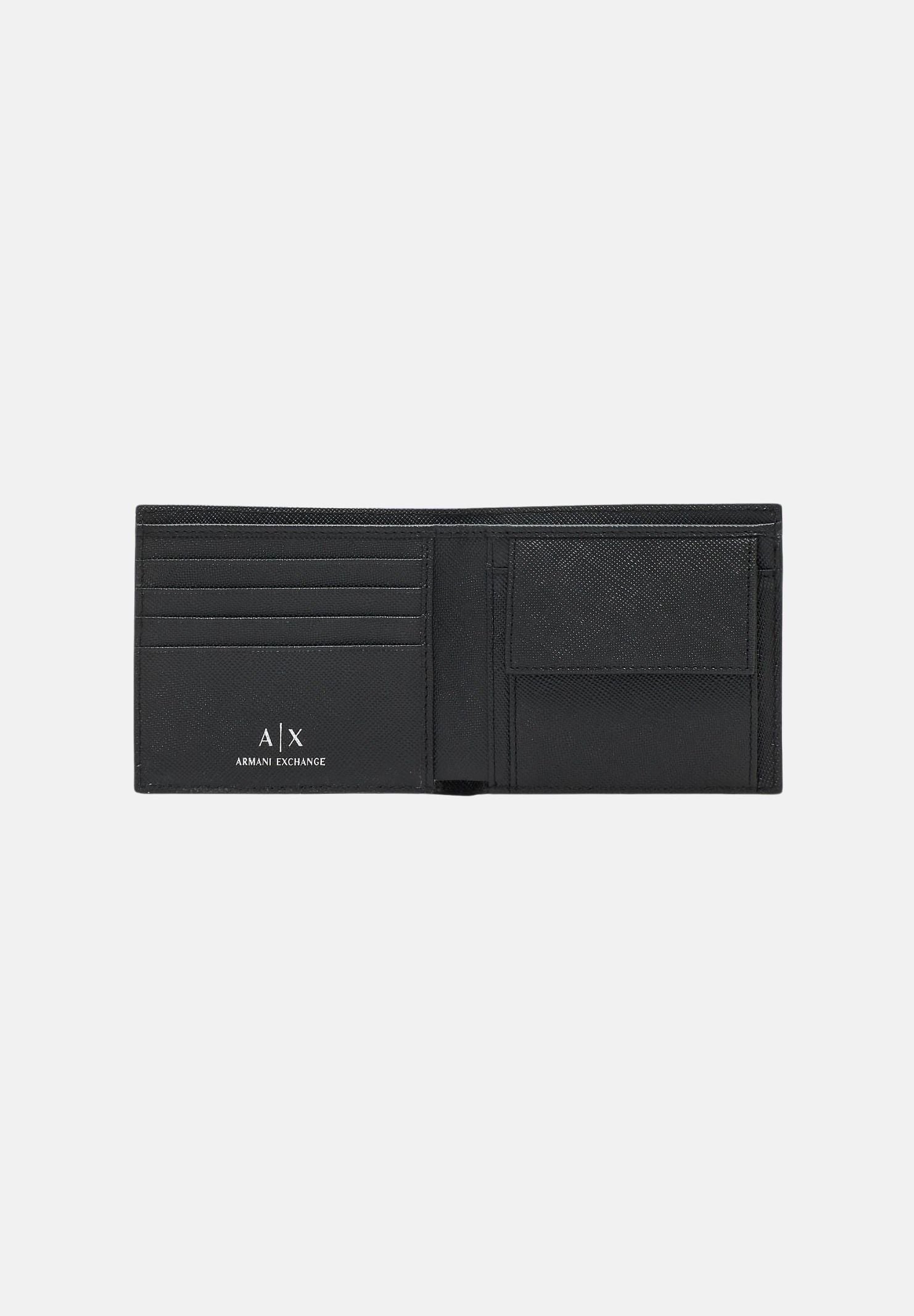 ARMANI EXCHANGE Portafogli nero da uomo con logo XM000167AF12702 UC001 ARMANI EXCHANGE 