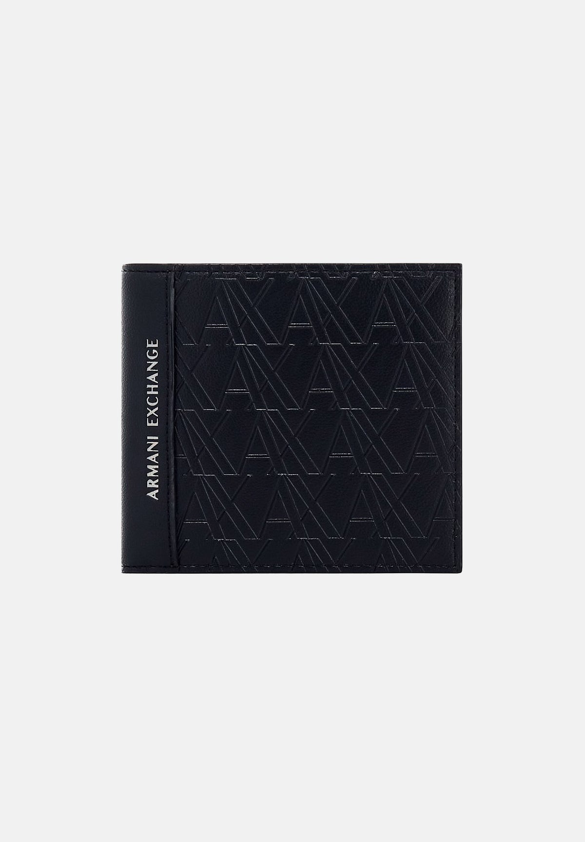 ARMANI EXCHANGE Portafogli  nero da uomo con lavorazione monogram all-over e tasche interne. XM000167AF26662 UC001 ARMANI EXCHANGE 