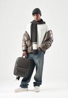 ARMANI EXCHANGE Maglione girocollo off white-bianco per uomo con polsini a costine e logo sul petto. XM000338AF12291 U0009 ARMANI EXCHANGE 