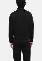 ARMANI EXCHANGE Camicia manica lunga nera da uomo con colletto alto protettivo e chiusura frontale con bottoni automatici. XM001011AF10818 UC001 ARMANI EXCHANGE 