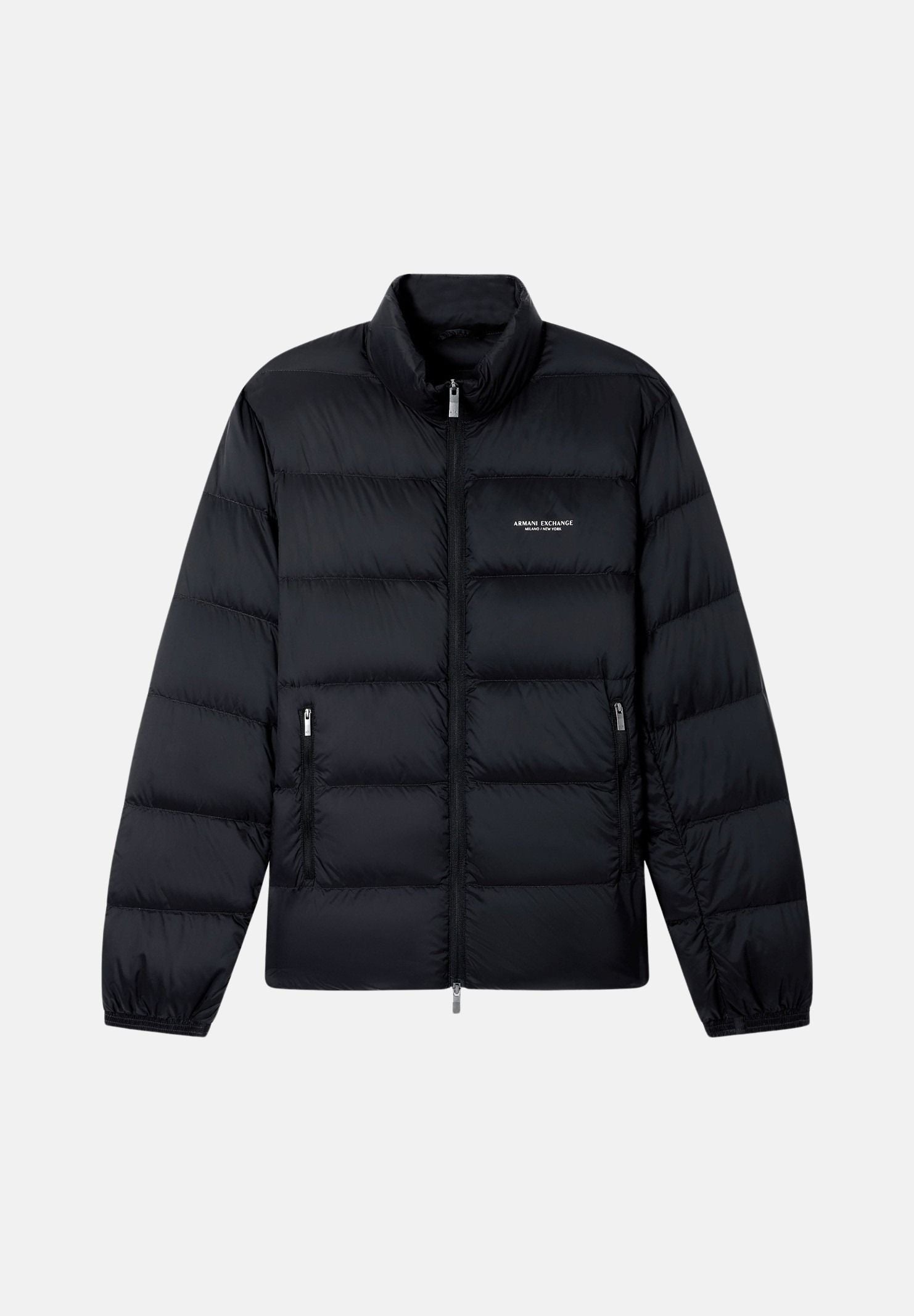 ARMANI EXCHANGE Piumino nero da uomo con collo alto e chiusura frontale con zip integrale XM001575AF16927 UC001 ARMANI EXCHANGE 