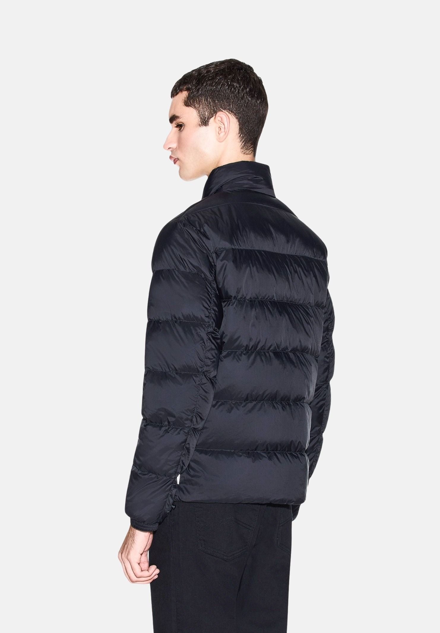 ARMANI EXCHANGE Piumino nero da uomo con collo alto e chiusura frontale con zip integrale XM001575AF16927 UC001 ARMANI EXCHANGE 