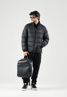 ARMANI EXCHANGE Piumino nero da uomo con collo alto e chiusura frontale con zip integrale XM001575AF16927 UC001 ARMANI EXCHANGE 