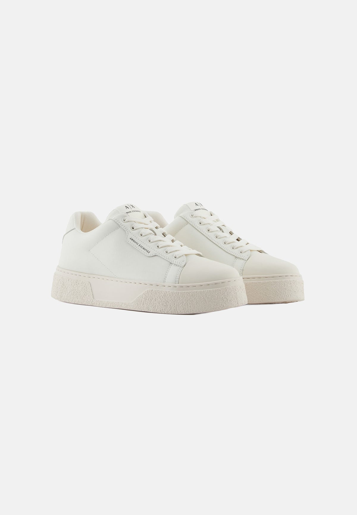 ARMANI EXCHANGE Sneakers off white-bianche da uomo con profilo basso e suola platform liscia. XM001666AF31308 M0029 ARMANI EXCHANGE 