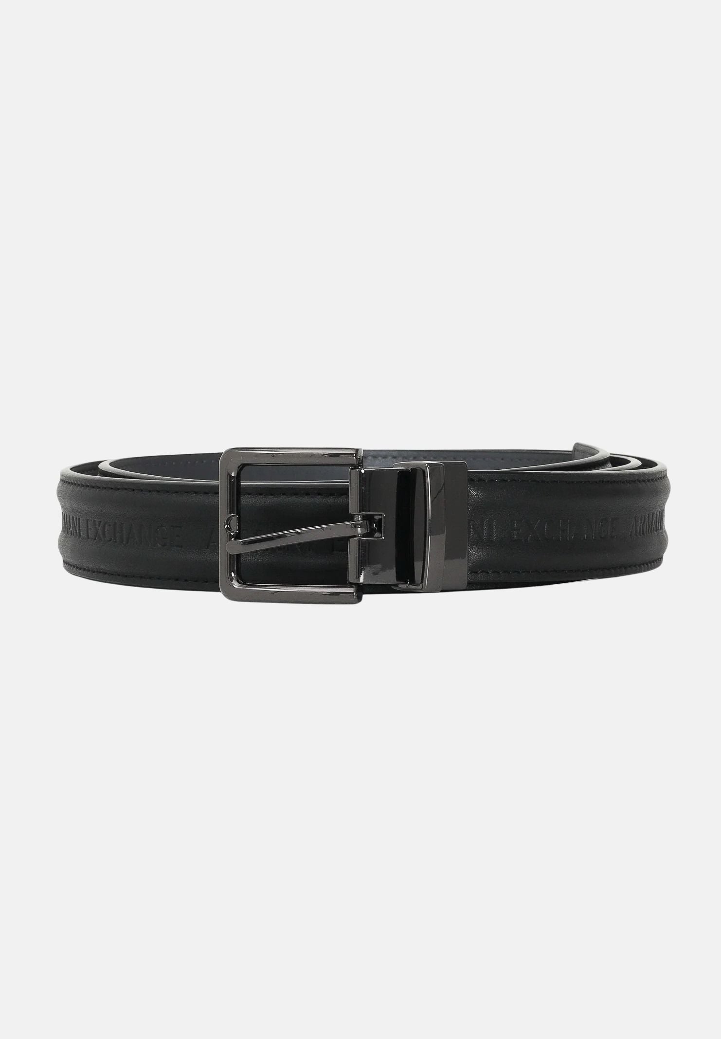 ARMANI EXCHANGE Cintura reversibile nera e grigia da uomo XM001932AF19019 MC225 ARMANI EXCHANGE 