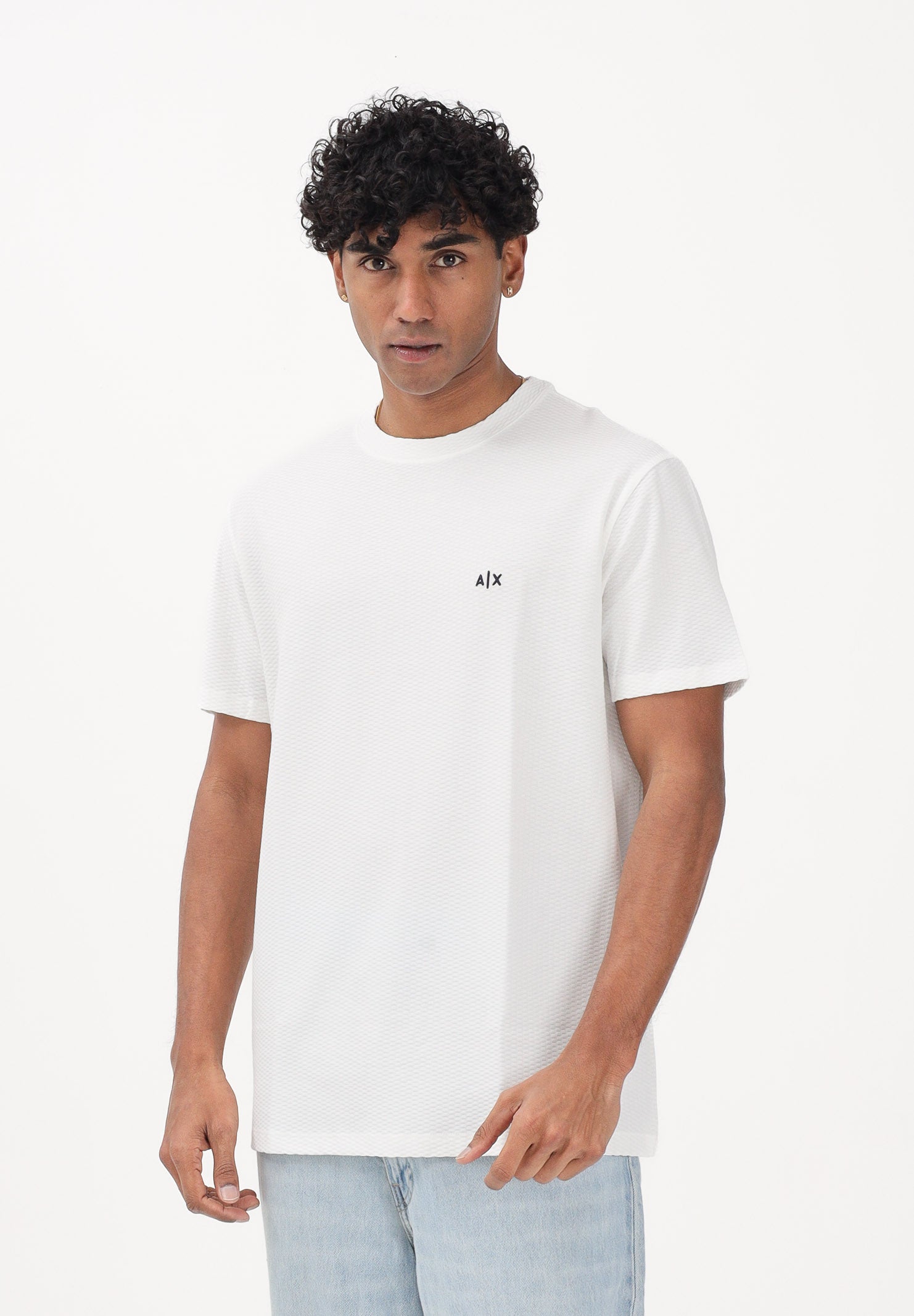 ARMANI EXCHANGE T-shirt a manica corta bianca da uomo con logo A|X XM002453AF10337 U0009 ARMANI EXCHANGE 