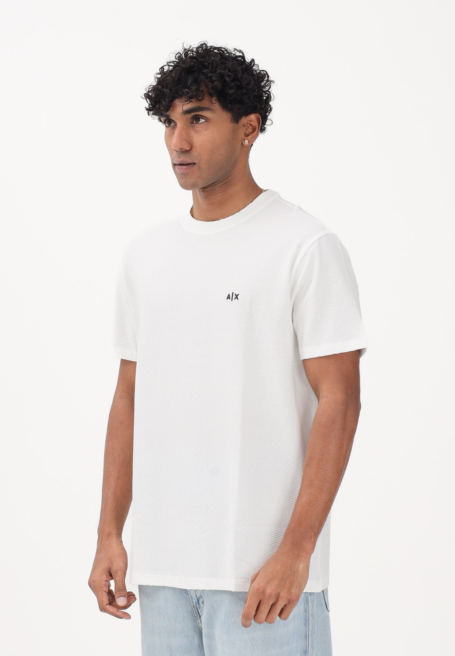 ARMANI EXCHANGE T-shirt a manica corta bianca da uomo con logo A|X XM002453AF10337 U0009 ARMANI EXCHANGE 
