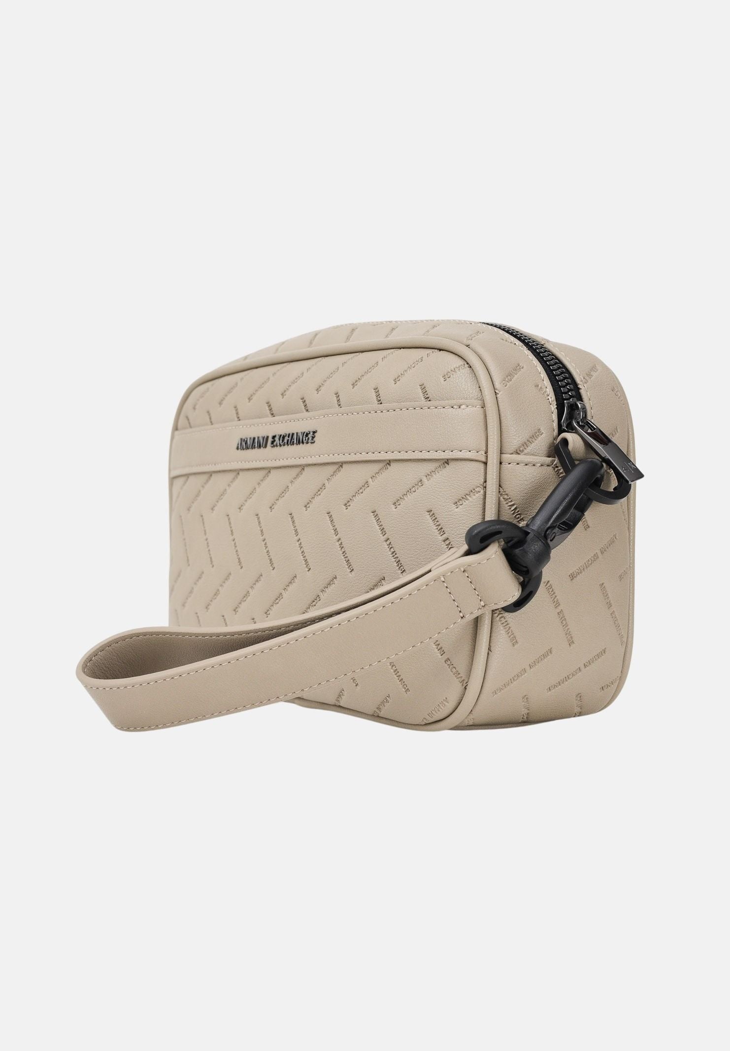ARMANI EXCHANGE Pochette beige da uomo con logo all-over XM002600AF22652 U6229 ARMANI EXCHANGE 