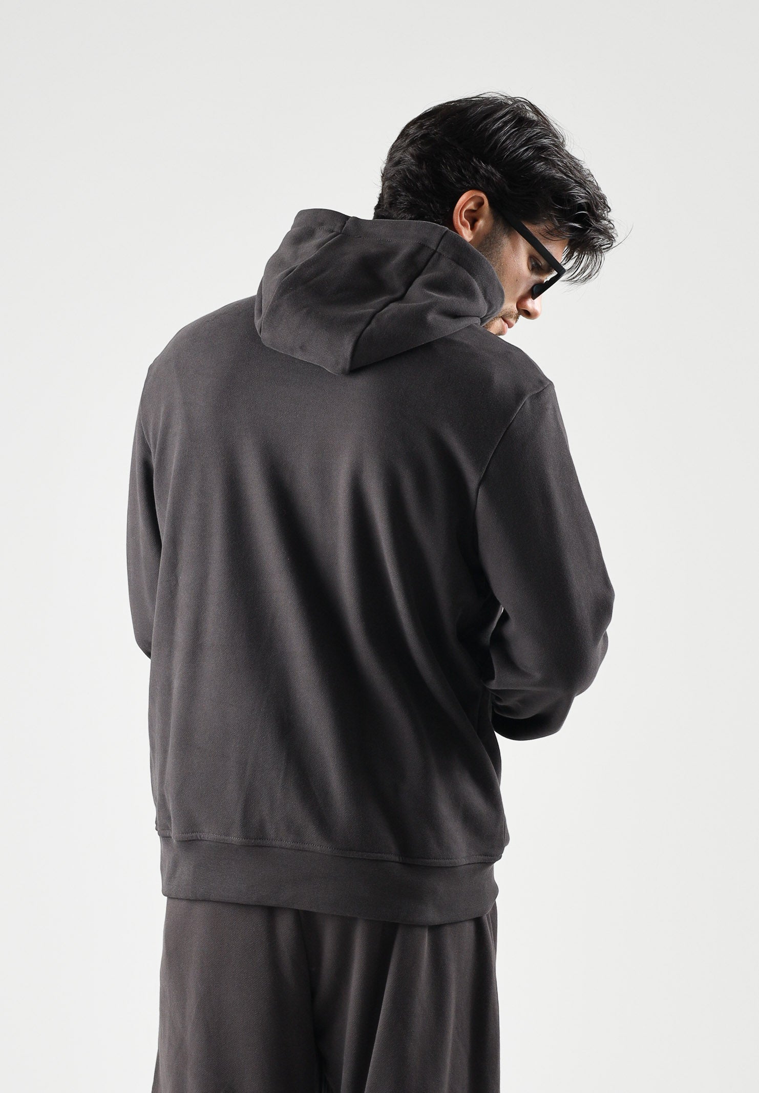 ARMANI EXCHANGE Felpa con cappuccio licorice-marrone scuro per uomo coulisse bicolore. XM002912AF26047 U8128 ARMANI EXCHANGE 