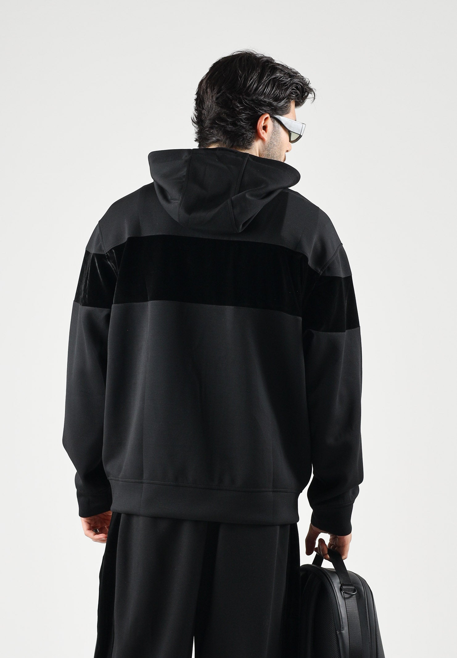 ARMANI EXCHANGE Felpa con zip  nera da uomo con cappuccio regolabile XM002923AF19936 UC001 ARMANI EXCHANGE 