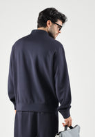 ARMANI EXCHANGE Felpa mezza zip deep navy per uomo con mini logo iconico XM002940AF19936 UB101 ARMANI EXCHANGE 