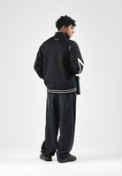 ARMANI EXCHANGE Felpa con zip nera per uomo con collo alto e maxi logo stampato. XM002950AF10818 UC001 ARMANI EXCHANGE 