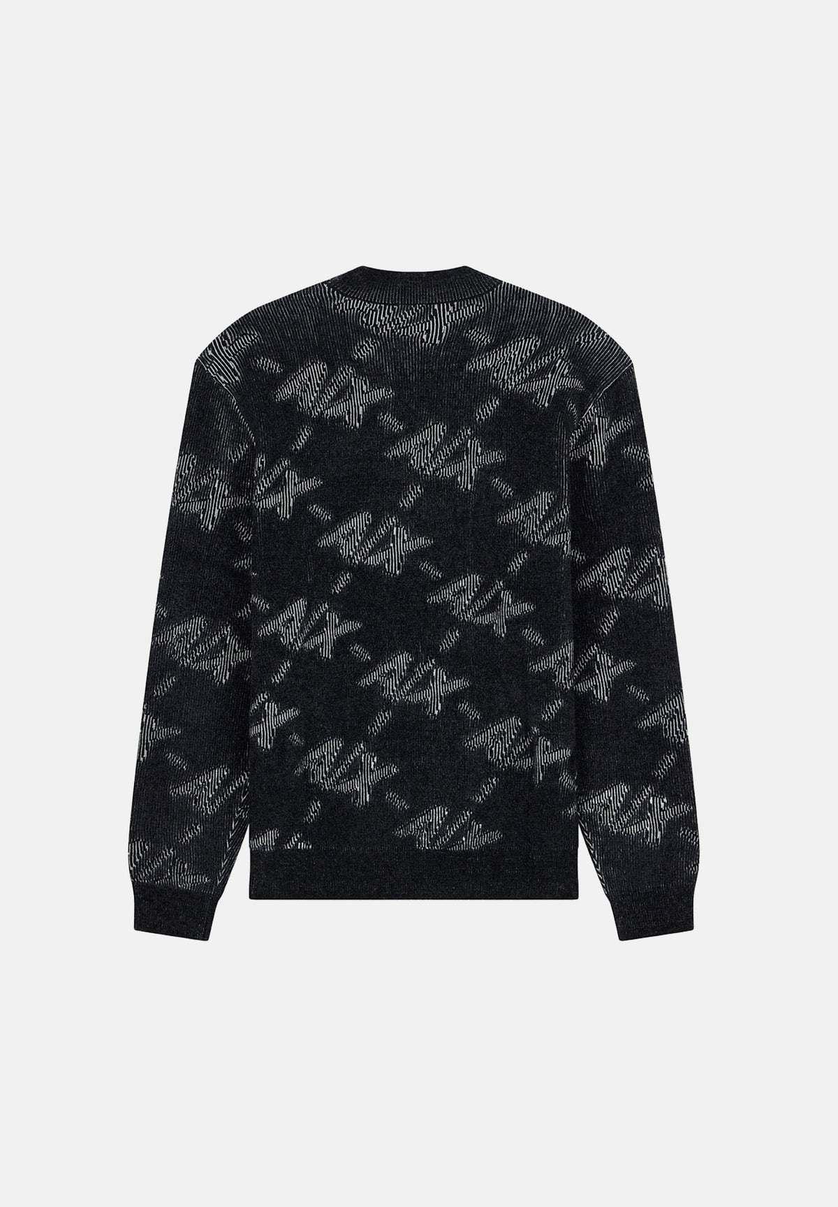 ARMANI EXCHANGE Maglione girocollo JACQUARD black per uomo con grafica all-over. XM002992AF16916 FC357 ARMANI EXCHANGE 