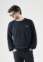 ARMANI EXCHANGE Maglione girocollo vintage navy-blu per uomo con scollo a costine e logo sul petto. XM003009AF28775 UB101 ARMANI EXCHANGE 