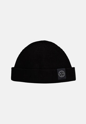 ARMANI EXCHANGE Berretto di lana nero per uomo e donna con risvolto e patch con logo applicato XM003124AF10348 UC001 ARMANI EXCHANGE 