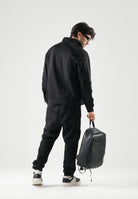 ARMANI EXCHANGE Felpa con zip nera da uomo con collo alto in tinta unita XM003144AF13047 UC001 ARMANI EXCHANGE 