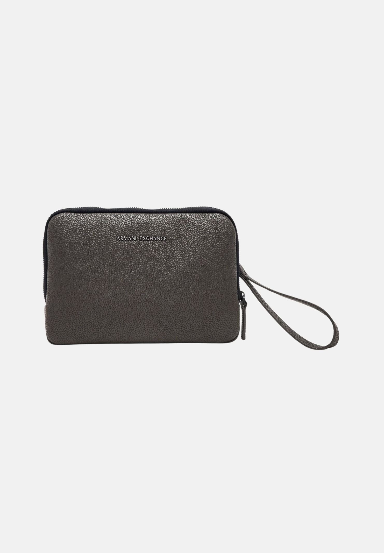 ARMANI EXCHANGE Zaino falcon tortora da uomo con doppia tasca frontale e manico rigido. XM003163AF26663 U6125 ARMANI EXCHANGE 