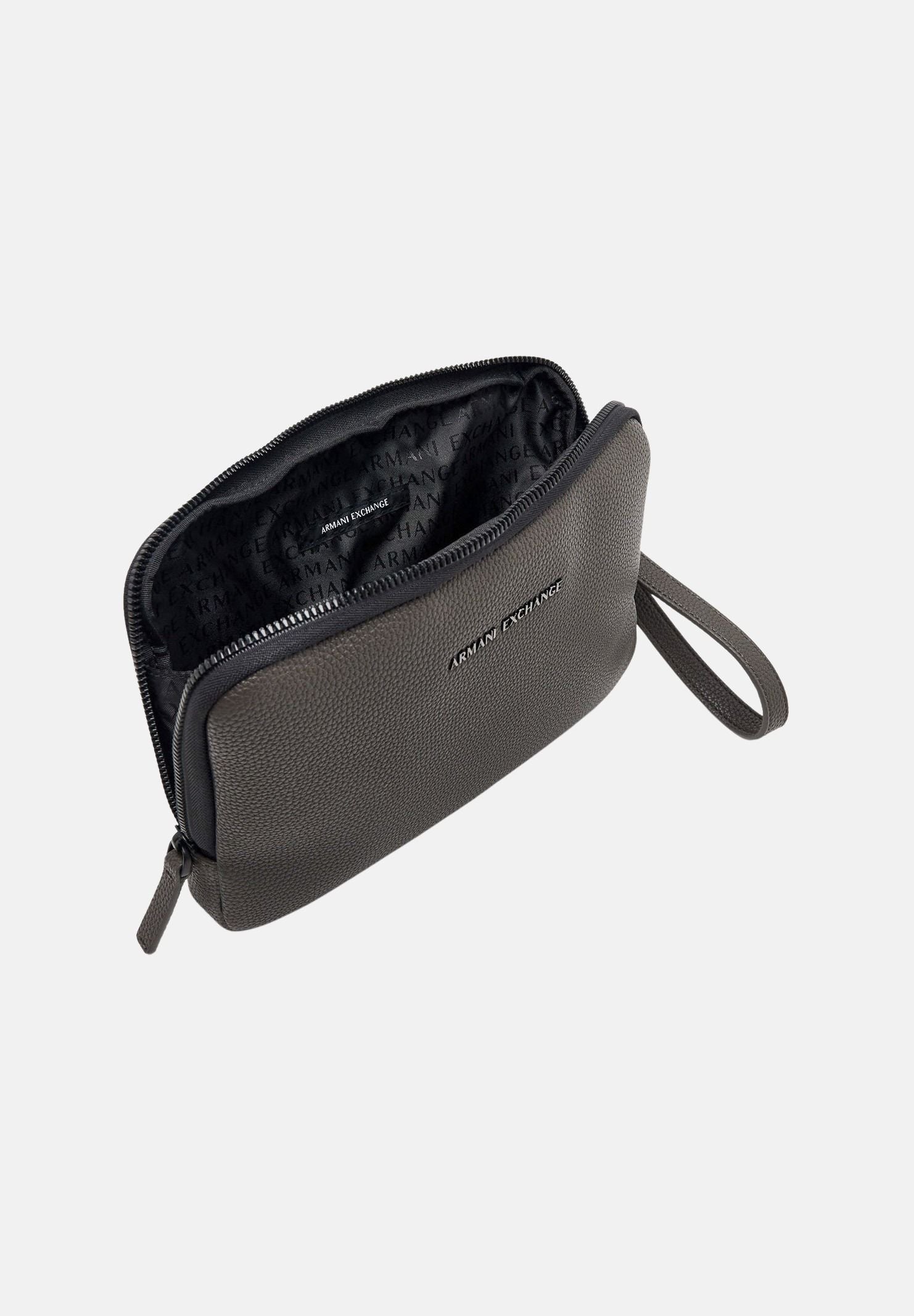 ARMANI EXCHANGE Zaino falcon tortora da uomo con doppia tasca frontale e manico rigido. XM003163AF26663 U6125 ARMANI EXCHANGE 