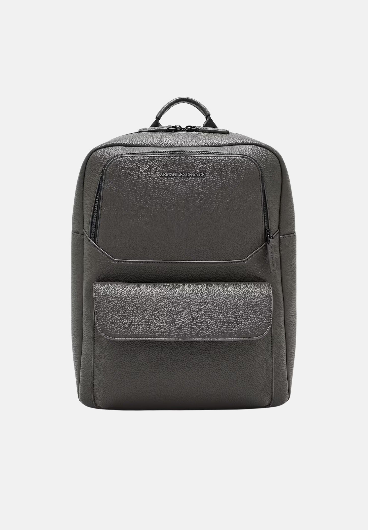 ARMANI EXCHANGE Zaino falcon tortora da uomo con doppia tasca frontale e manico rigido. XM003163AF26663 U6125 ARMANI EXCHANGE 