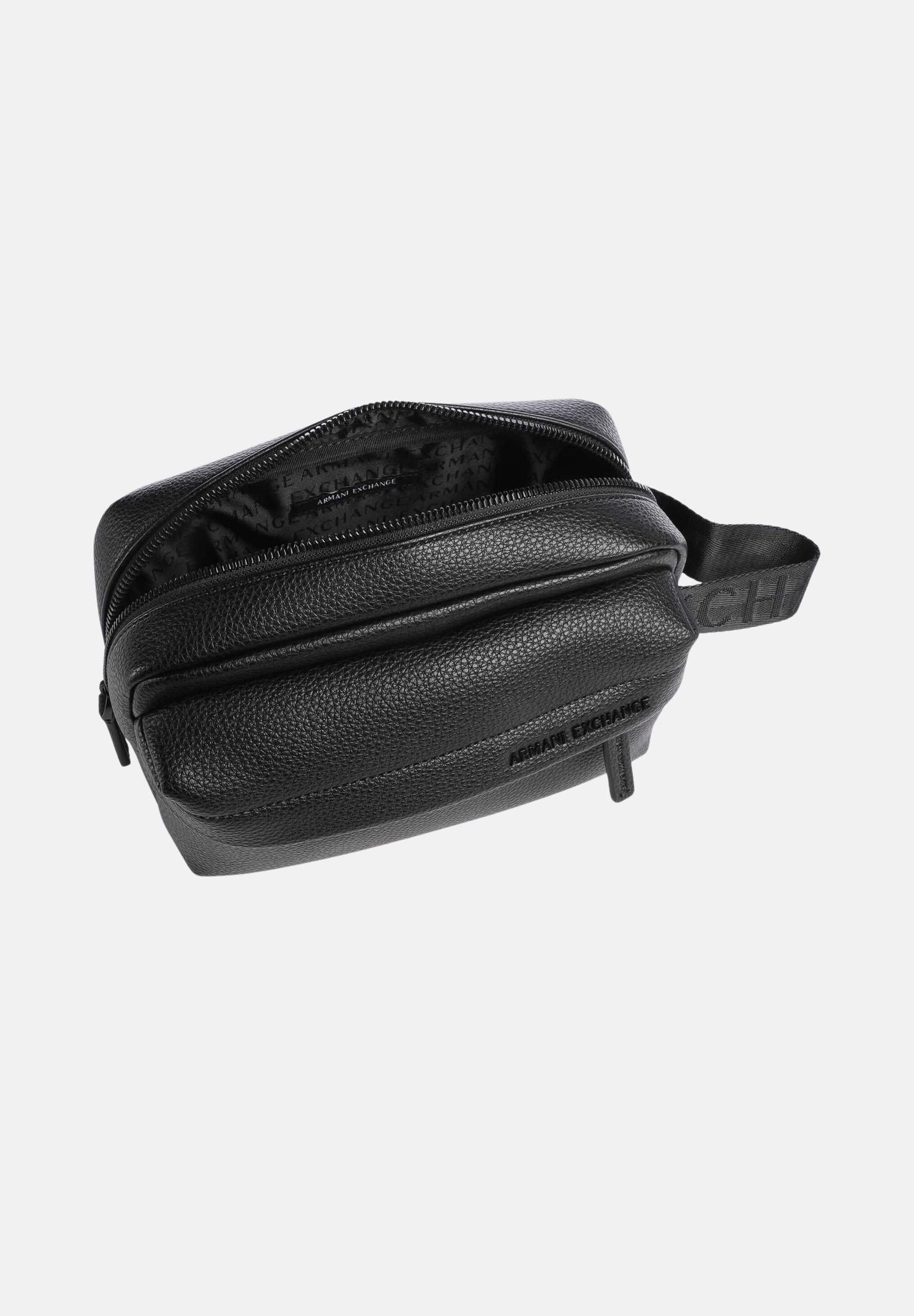 ARMANI EXCHANGE Pochette a mano nera per uomo con design compatto e manico laterale XM003230AF26651 UC001 ARMANI EXCHANGE 