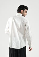 ARMANI EXCHANGE Camicia off white-bianca per uomo con colletto rigido e chiusura frontale con bottoni. XM003244AF13131 U0009 ARMANI EXCHANGE 
