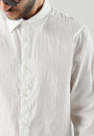 ARMANI EXCHANGE Camicia off white-bianca per uomo con colletto rigido e chiusura frontale con bottoni. XM003244AF13131 U0009 ARMANI EXCHANGE 