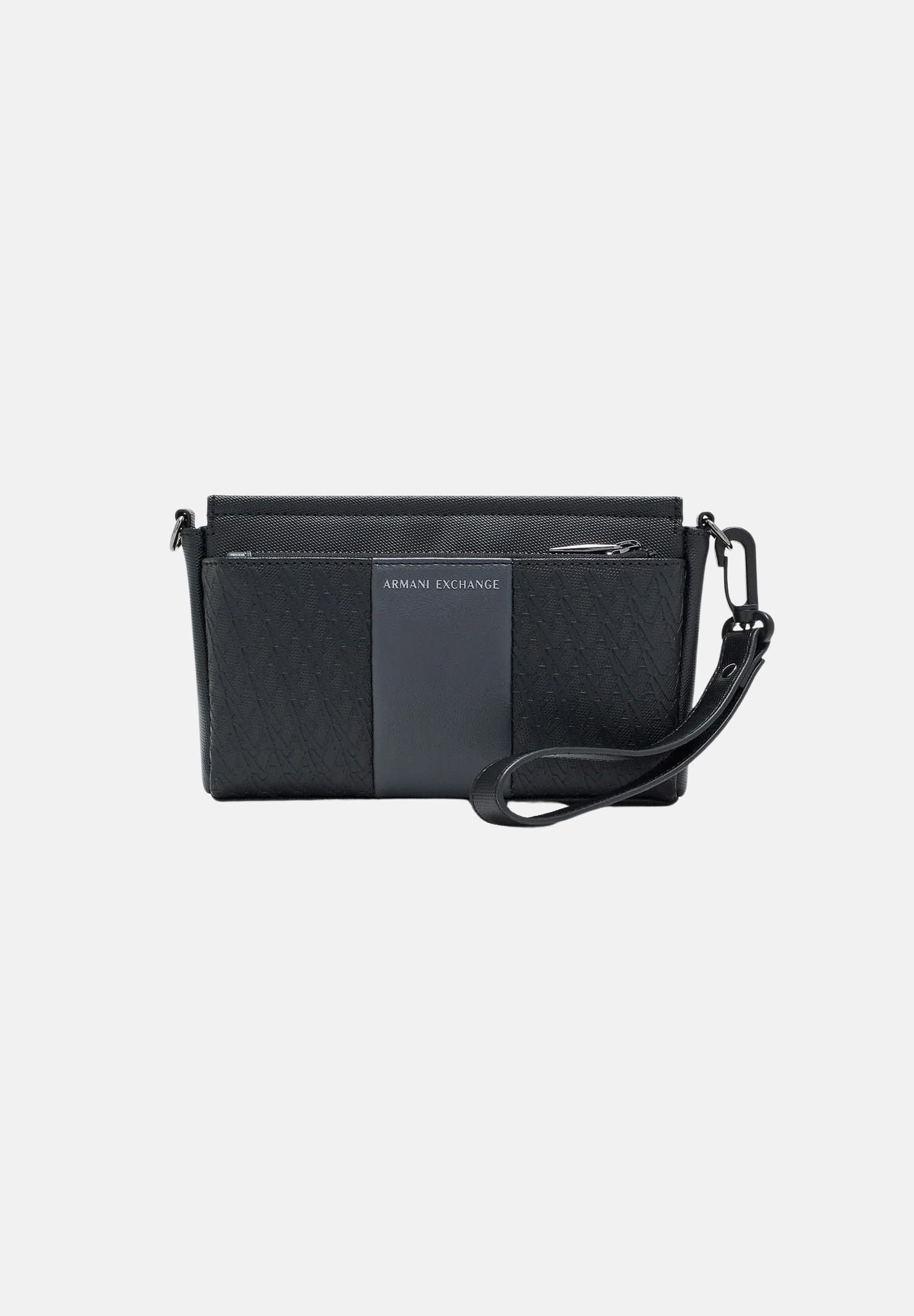 ARMANI EXCHANGE Pochette a mano nera per uomo con struttura piatta e comodo laccetto da polso XM003285AF26691 MC028 ARMANI EXCHANGE 