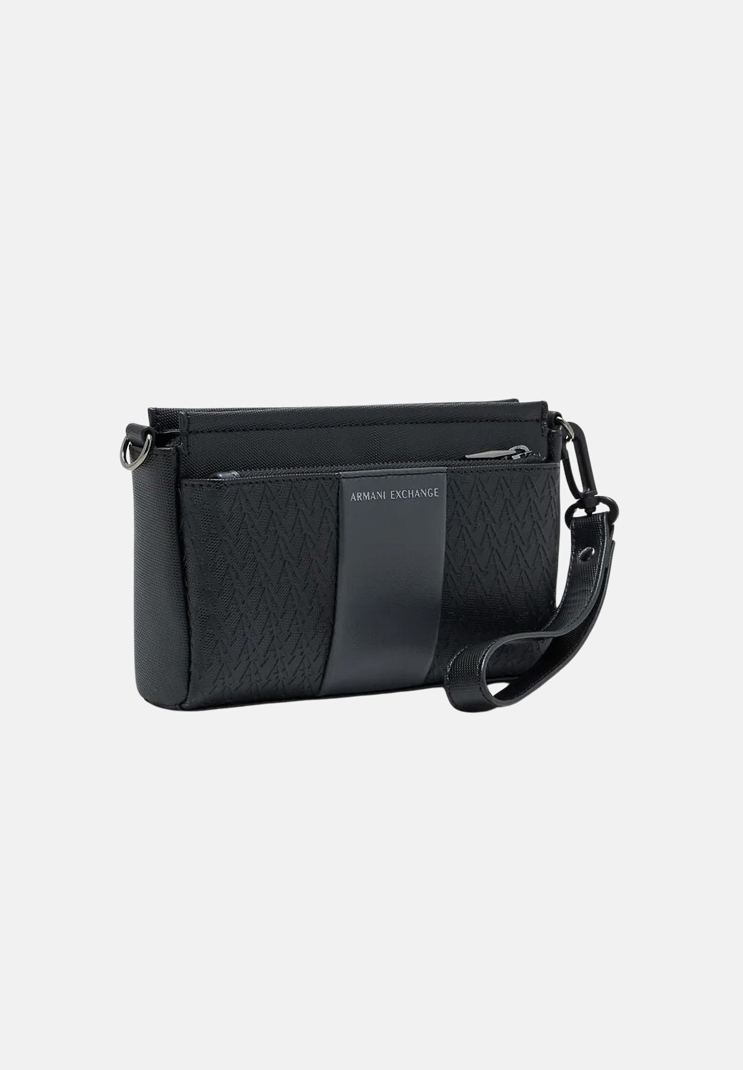 ARMANI EXCHANGE Pochette a mano nera per uomo con struttura piatta e comodo laccetto da polso XM003285AF26691 MC028 ARMANI EXCHANGE 