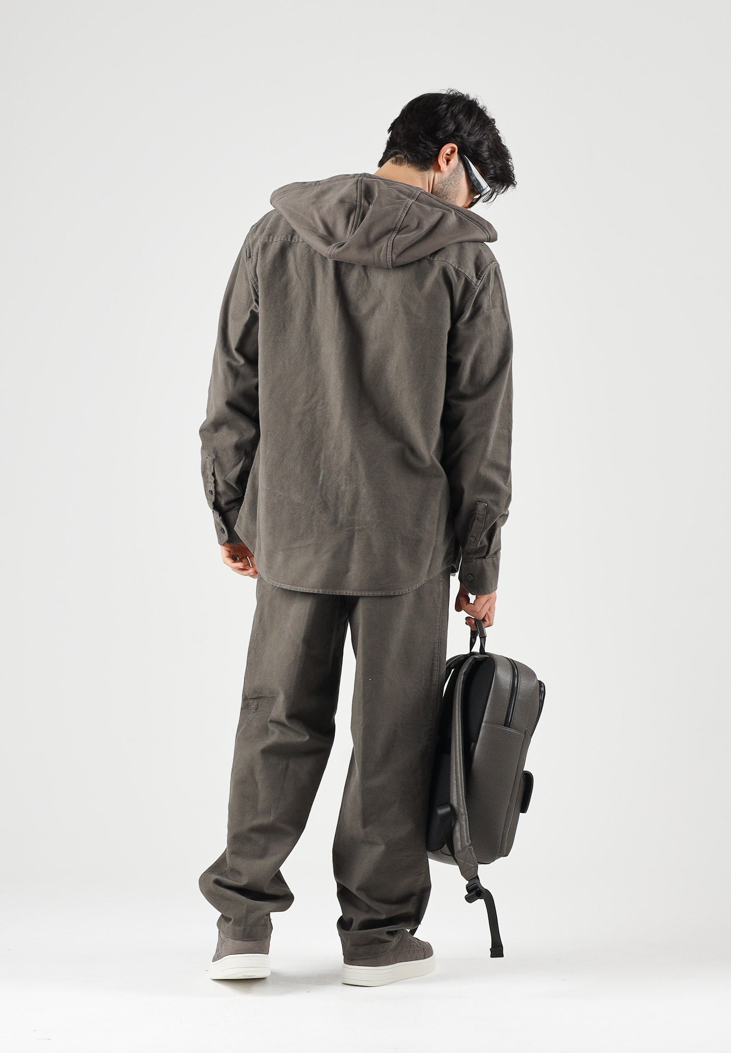 ARMANI EXCHANGE Pantaloni falcon-grigi per uomo con pinces frontali e tasche a filetto. XM003305AF27115 U6125 ARMANI EXCHANGE 