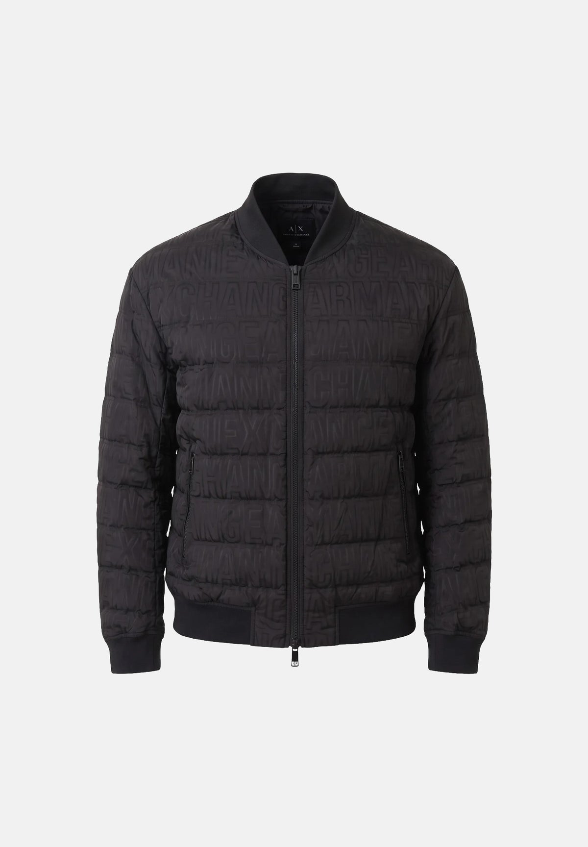 ARMANI EXCHANGE Piumino nero per uomo con trapuntatura allover e motivo monogram XM003310AF28563 FC340 ARMANI EXCHANGE 