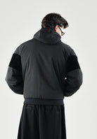 ARMANI EXCHANGE Bomber leggero TECNICO nero per uomo con zip integrale e fascia orizzontale a contrasto. XM003352AF27322 UC001 ARMANI EXCHANGE 