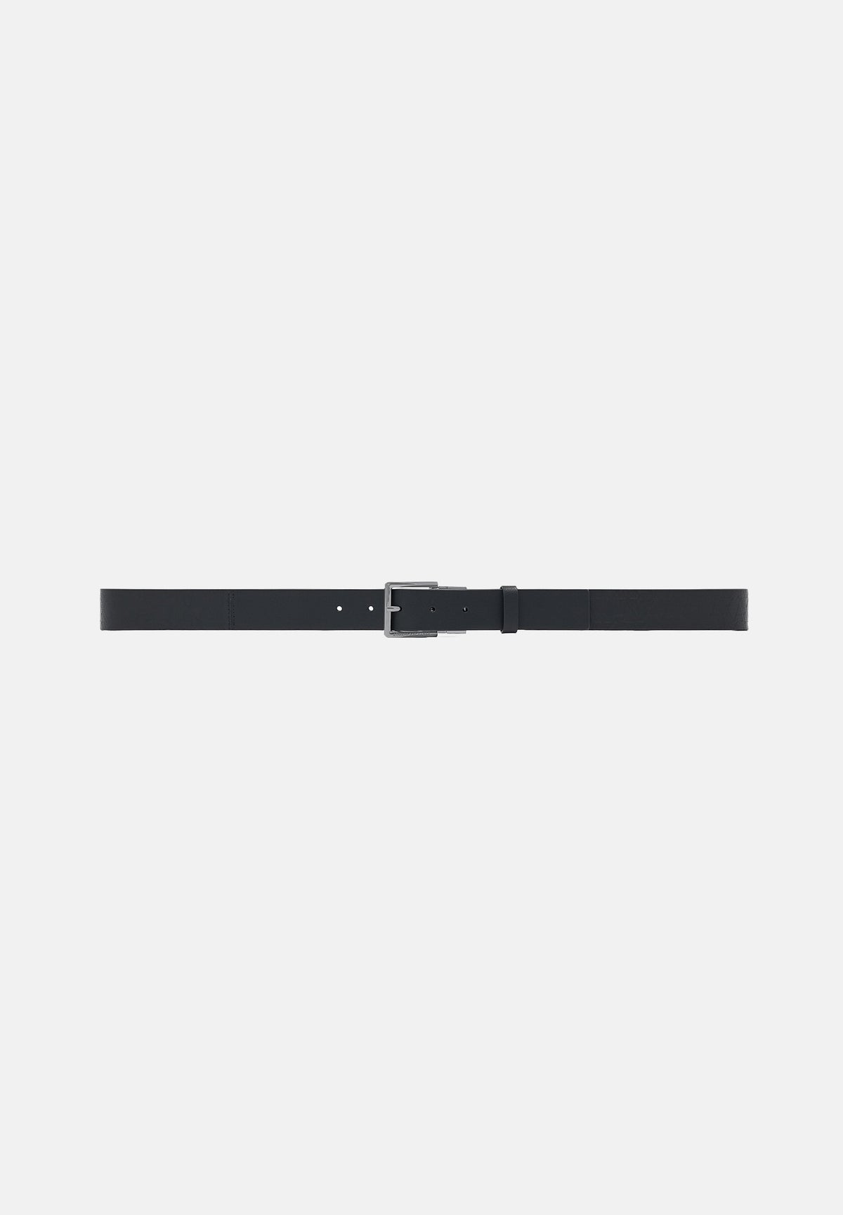 ARMANI EXCHANGE Cintura in pelle nera per uomo con fibbia metallica opaca e passante coordinato. XM003371AF26729 MC043 ARMANI EXCHANGE 