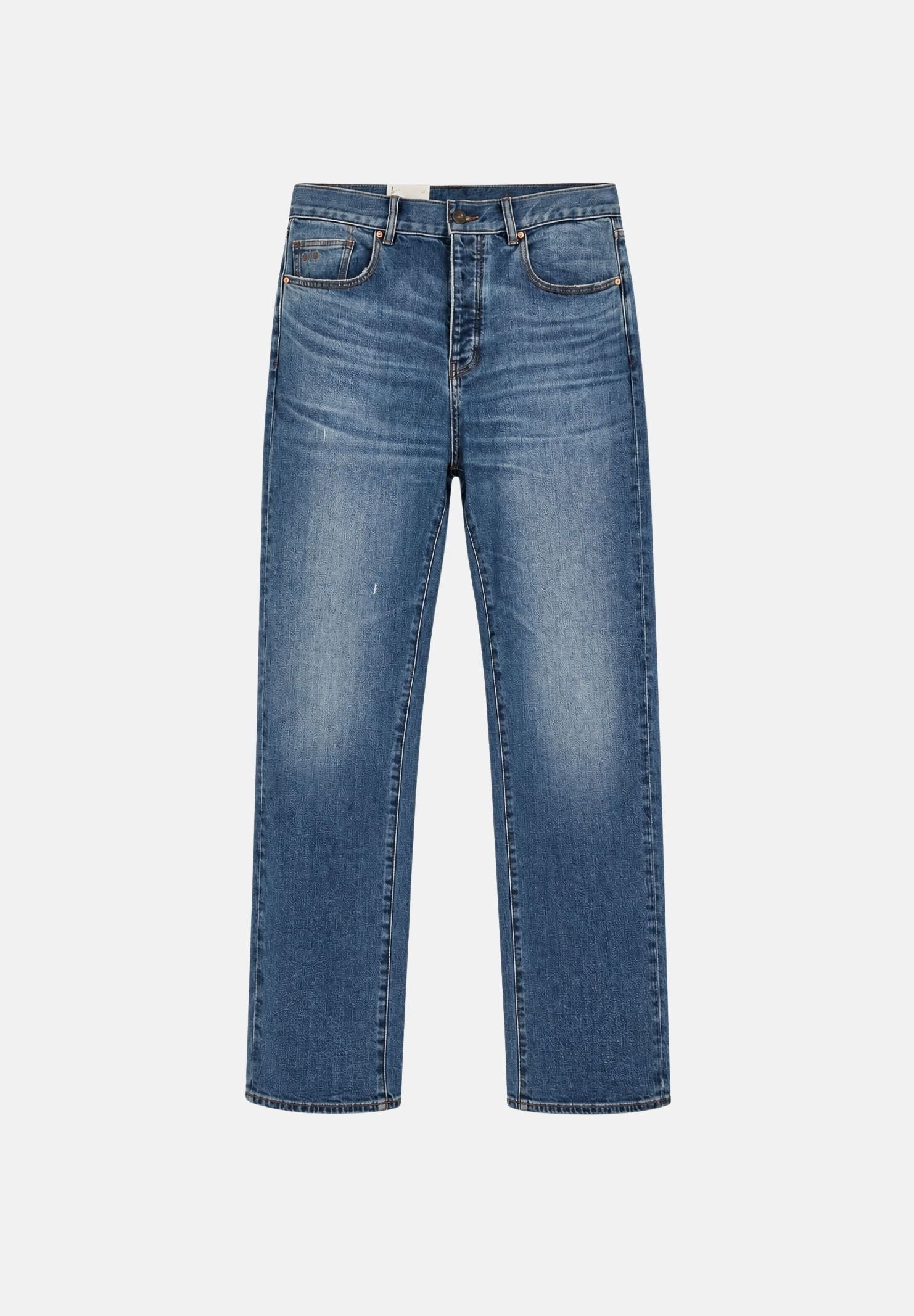 ARMANI EXCHANGE Jeans medium blue denim per uomo con lavaggio chiaro e impunture a contrasto. XM003550AF29247 MB002 ARMANI EXCHANGE 