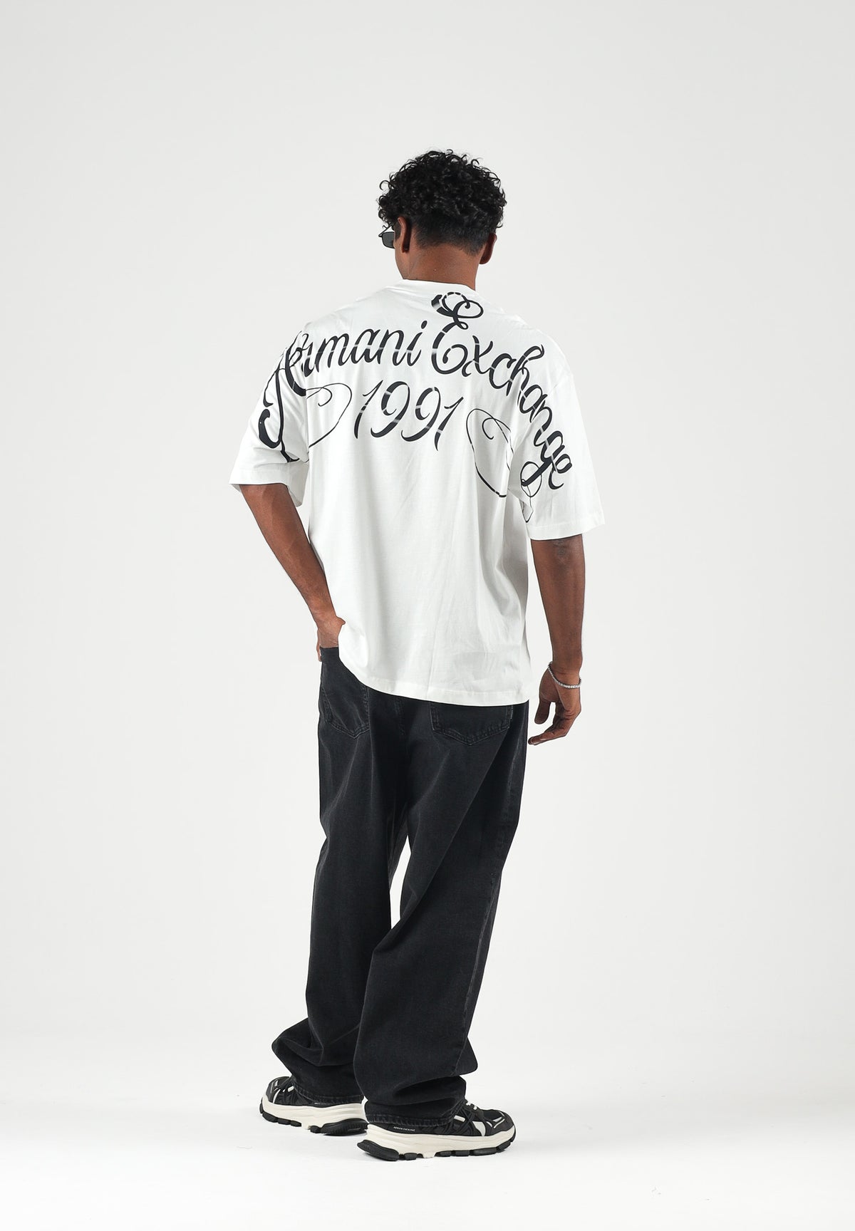 ARMANI EXCHANGE T-shirt manica corta bianca per uomo con piccolo logo applicato sul petto XM003559AF10358 U0009 ARMANI EXCHANGE 