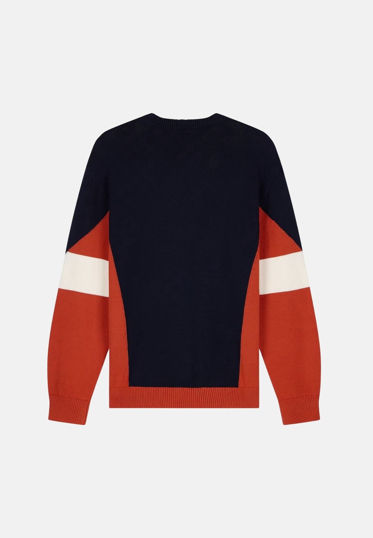 ARMANI EXCHANGE Maglione COLORBLOCK girocollo deep navy per uomo con motivo geometrico a chevron. XM003561AF18754 MB788 ARMANI EXCHANGE 