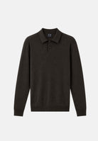 ARMANI EXCHANGE Polo marrone per uomo con colletto classico a costine e abbottonatura parziale XM003569AF28778 U8128 ARMANI EXCHANGE 