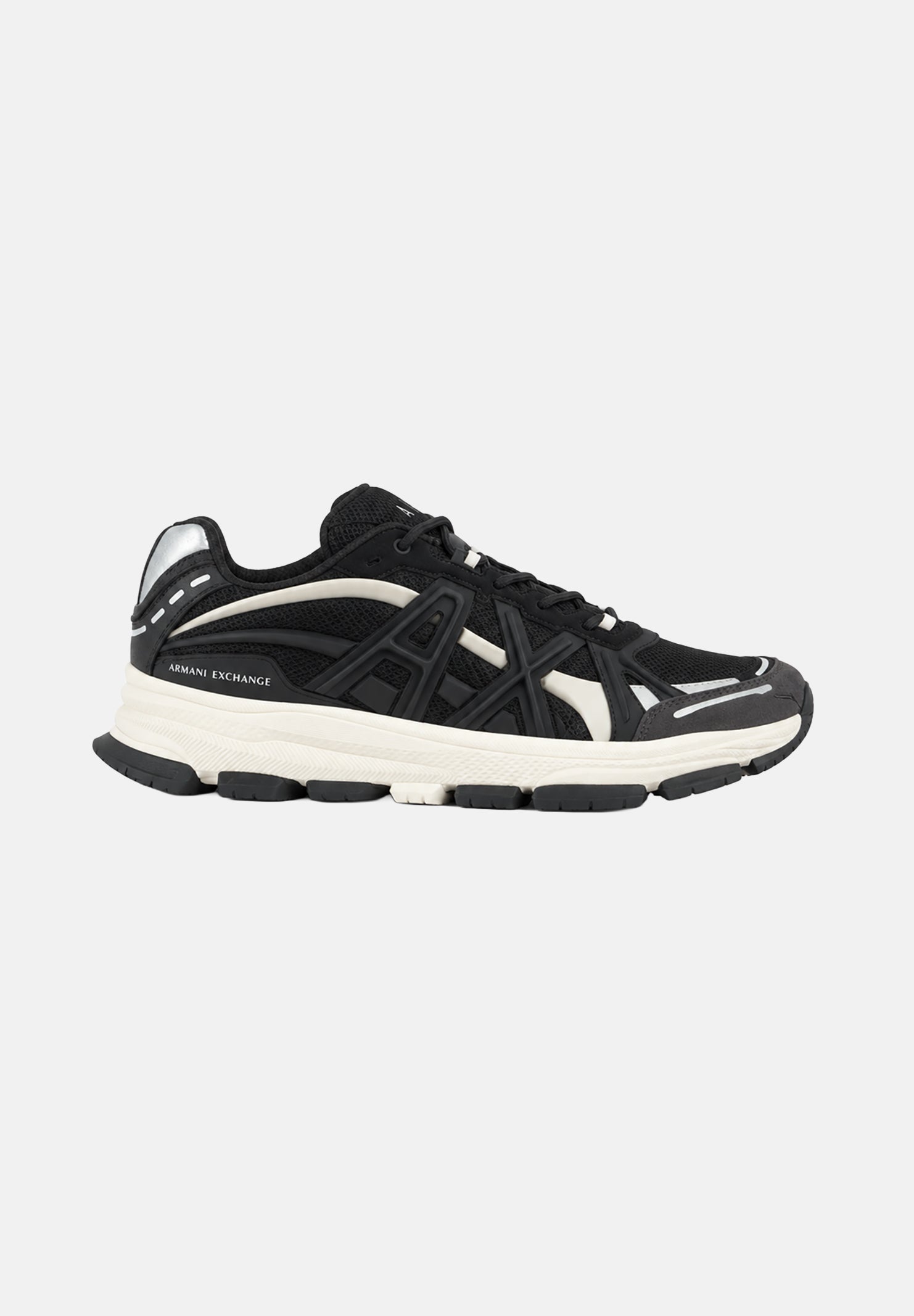 ARMANI EXCHANGE Sneakers licorice-marrone per uomo con tomaia multistrato XM003608AF29104 M8458 ARMANI EXCHANGE 