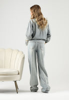 ARMANI EXCHANGE Jeans GEMS light blue denim per donna con lavaggio chiaro e applicazioni di strass all-over. XW000056AF25775 MB003 ARMANI EXCHANGE 