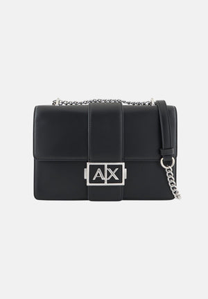 ARMANI EXCHANGE Borsa a tracolla nera da donna con logo XW000070AF12039 UC001 ARMANI EXCHANGE 