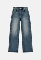 ARMANI EXCHANGE Jeans blu da donna con design cinque tasche e gamba ampia dal taglio dritto. XW000100AF25765 MB001 ARMANI EXCHANGE 