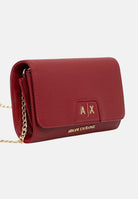 ARMANI EXCHANGE Pochette bordeaux per donna con logo frontale e tracolla a catena removibile. XW000358AF26570 U5102 ARMANI EXCHANGE 