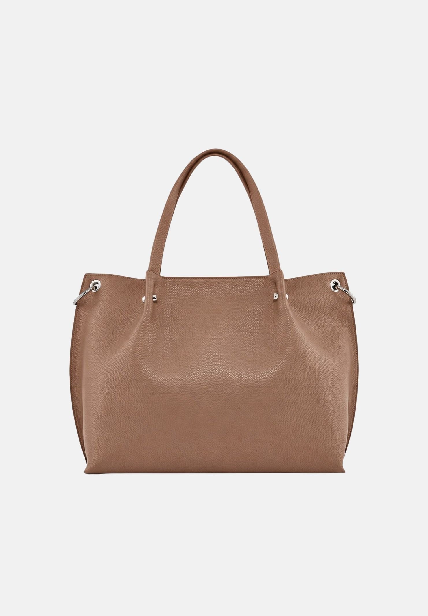 ARMANI EXCHANGE Shopper a mano marionette marrone da donna con doppi manici, tracolla removibile e tasca frontale XW001211AF15625 U6186 ARMANI EXCHANGE 