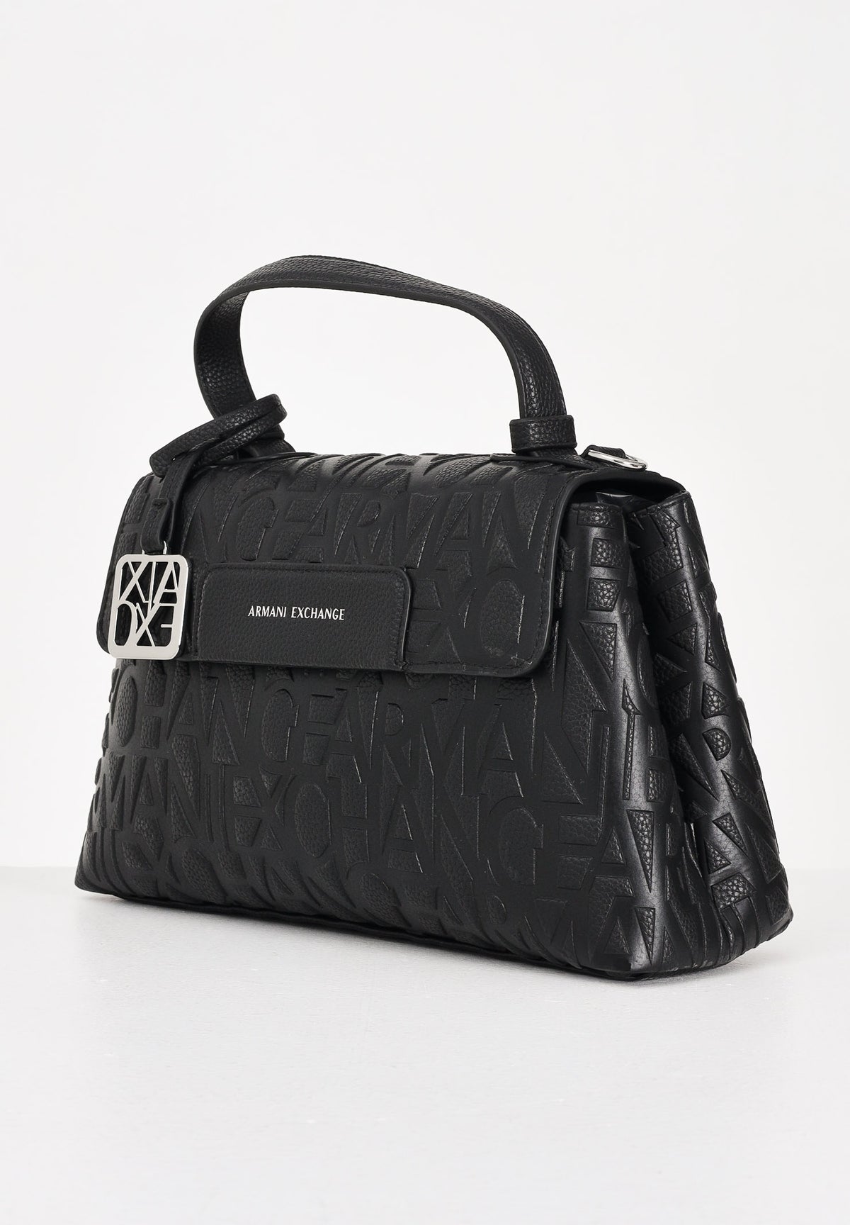 ARMANI EXCHANGE Borsa a mano nera da donna con logo all-over XW001223AF15774 UC001 ARMANI EXCHANGE 