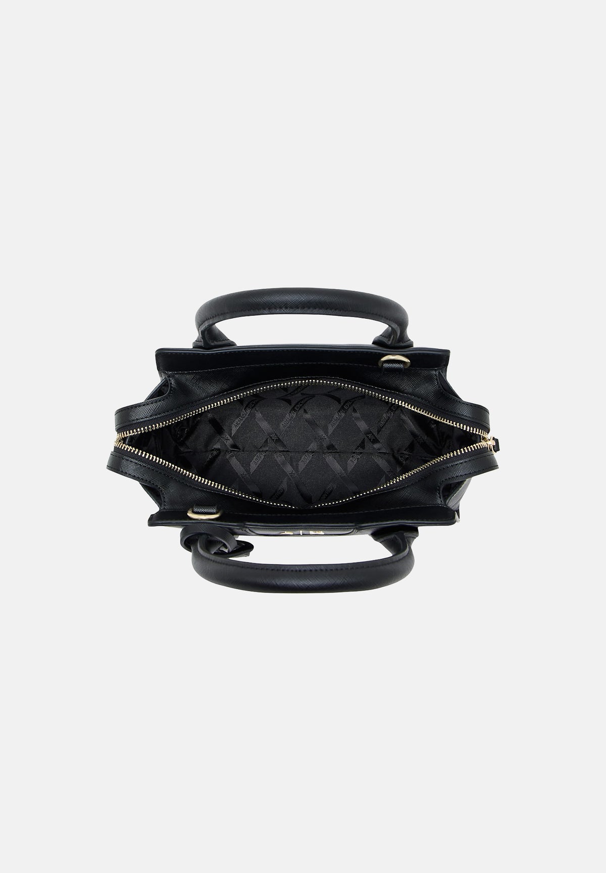 ARMANI EXCHANGE Borsa a mano nero per donna con doppi manici e tracolla logata. XW002159AF26570 UC001 ARMANI EXCHANGE 