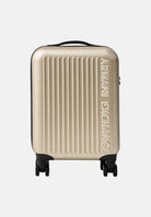 ARMANI EXCHANGE Trolley gold-oro da donna con superficie scanalata rigida e ruote multidirezionali XW002233AF30338 F1020 ARMANI EXCHANGE 